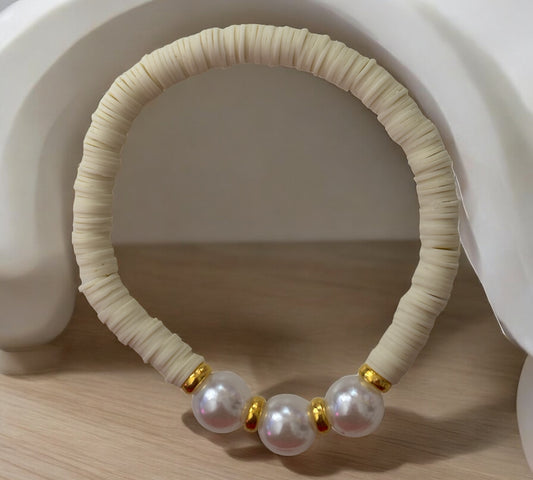 Three Pearls Stretch Bracelet